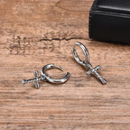 Diatoms Vintage Cross Earrings - Diatoms