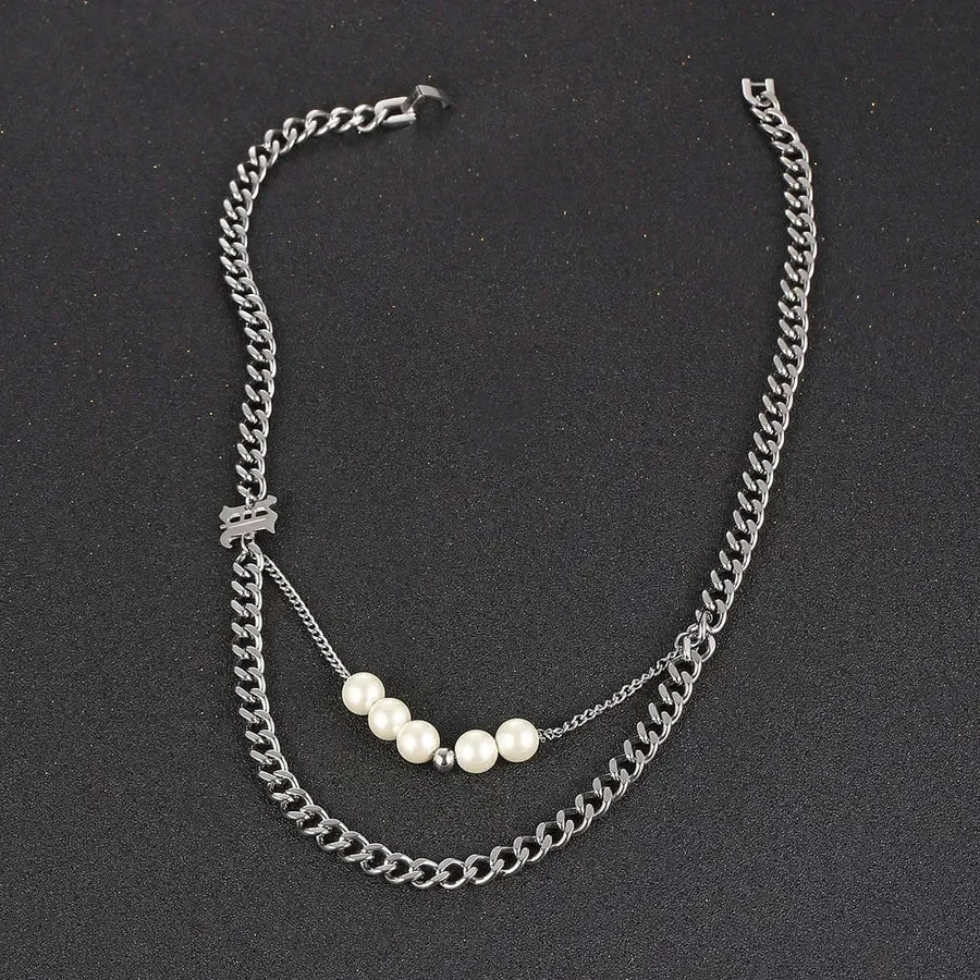 Diatoms Hip-Hop Unisex Layered Necklaces - Diatoms