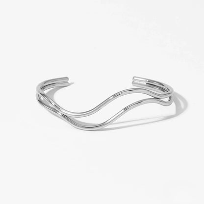 Twisted Layered Cuff Bangle