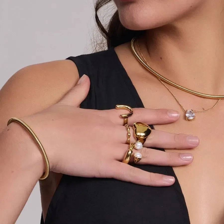 Chunky Heart Rings - Diatoms