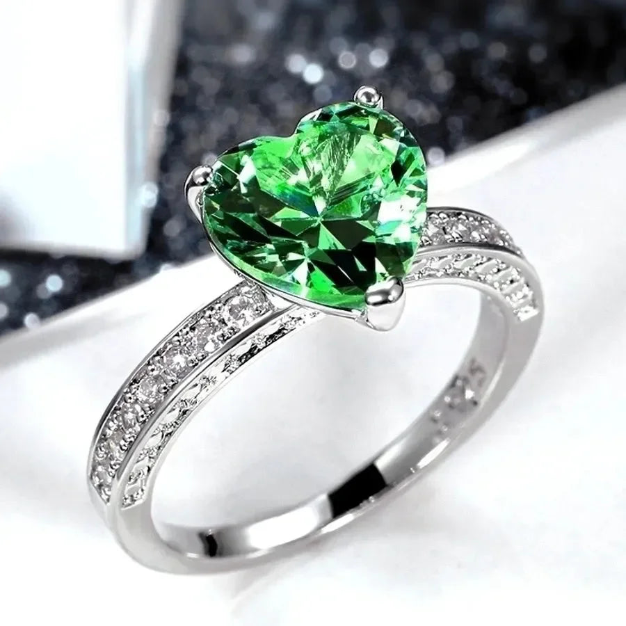 Classic Heart Shaped Rings - Diatoms