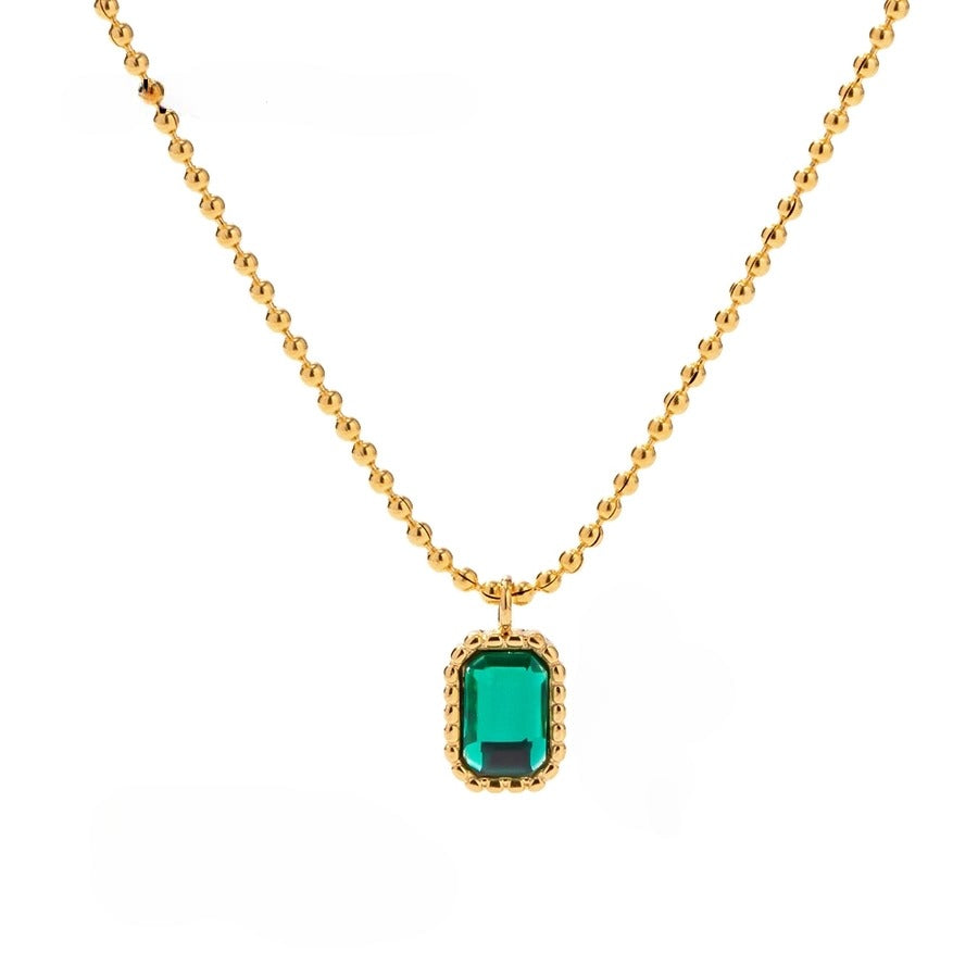 Luxy Emerald Chain Necklace