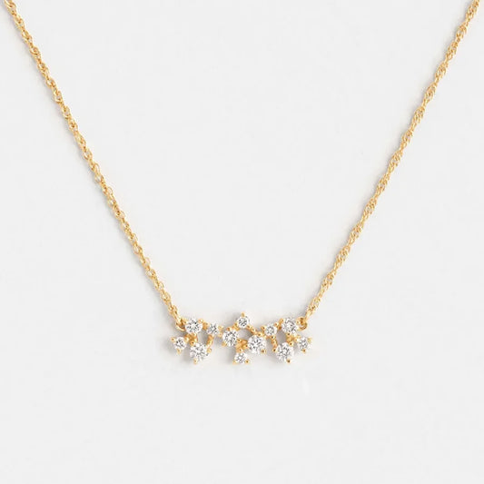Commute Shiny Flower Necklace - Diatoms