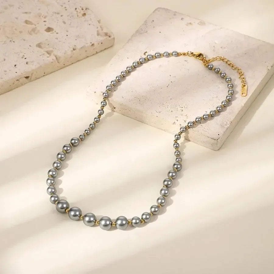 Classic Style Round Necklace - Diatoms