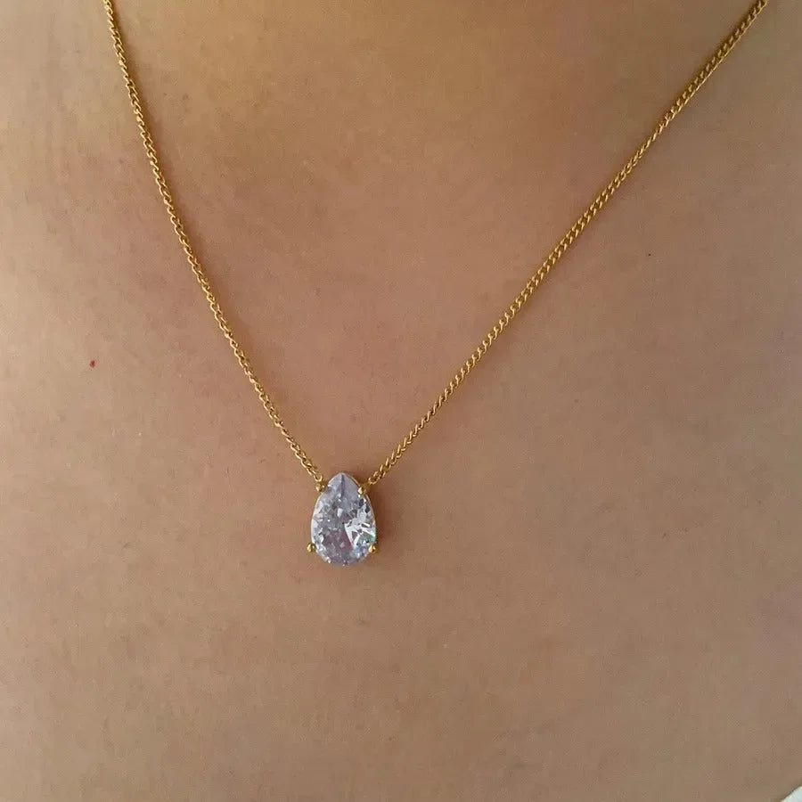 Geometric Droplets Necklace - Diatoms