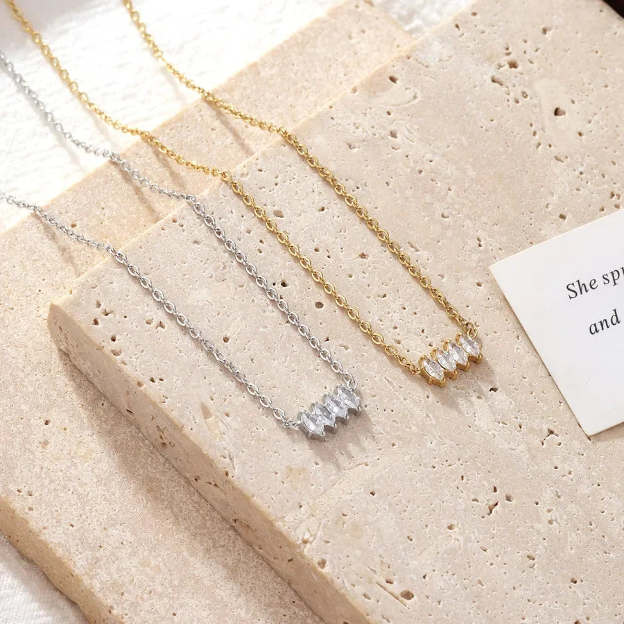 Diamond Studded Necklace - Diatoms