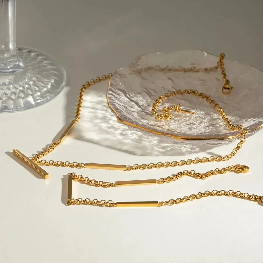 Luxy Rolo Necklace Cum Bracelet - Diatoms