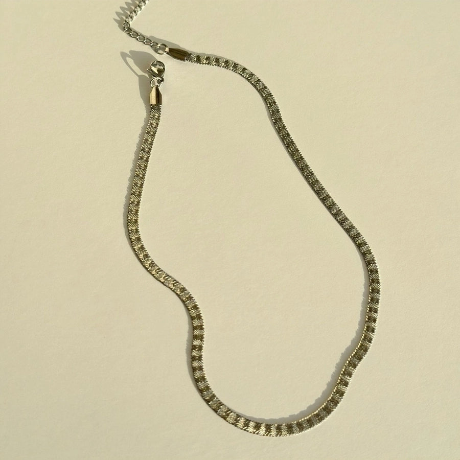 Classic Minimal Sleek Snake Chain Necklace