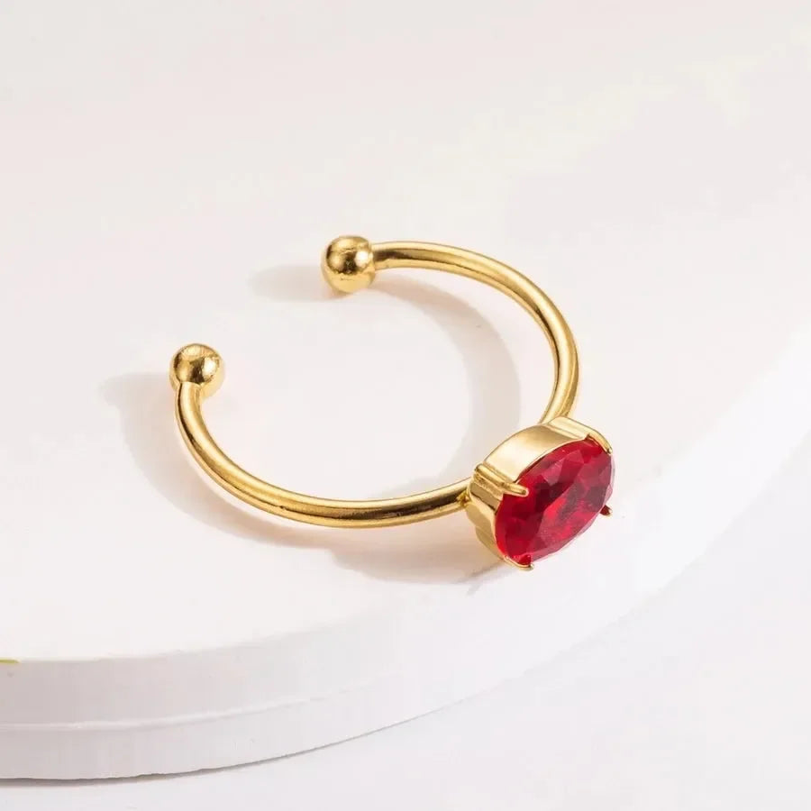 Multi Color Oval Rings - Diatoms