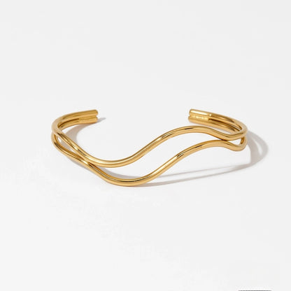 Twisted Layered Cuff Bangle