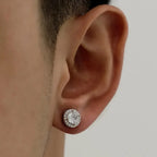 Classic Hip Hop Men Ear Studs - Diatoms