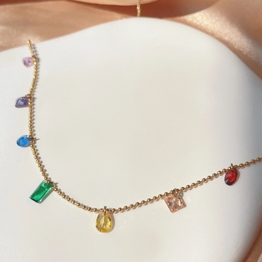 Luxy Rainbow Charming Necklace