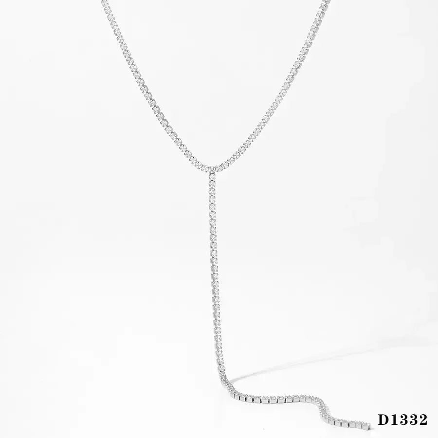 Modern Style Artistic Geometric Gold Plated Earrings Necklace - Diatoms