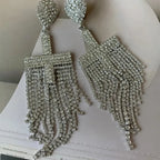 Luxy Crystal Rhinestones Earrings - Diatoms