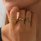 Trio De Mode Rings Set - Diatoms