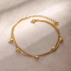 Luxy Double Layered Anklet - Diatoms