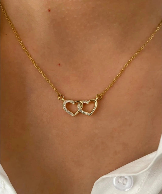 Luxy Twin Heart Necklace