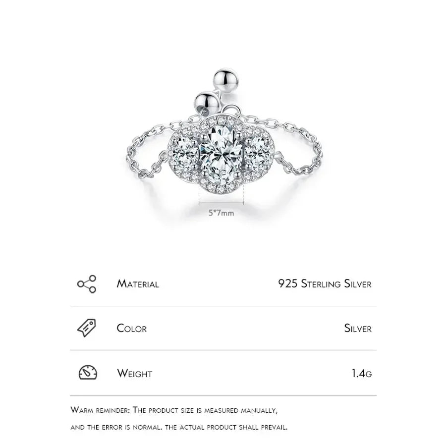 Luxurious Treasures Silver Inlay Adjustable Rings - Diatoms