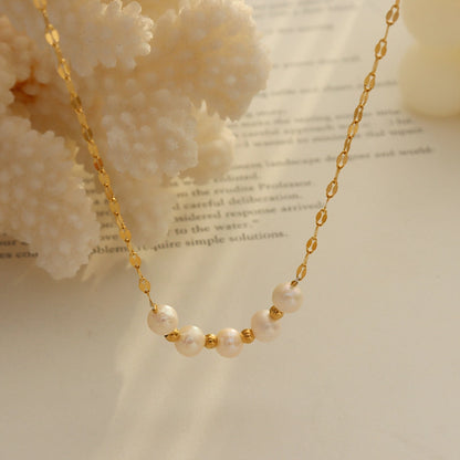 Five Pearl Necklace