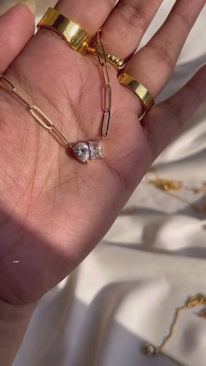 Luxe 5 Diamond Necklace