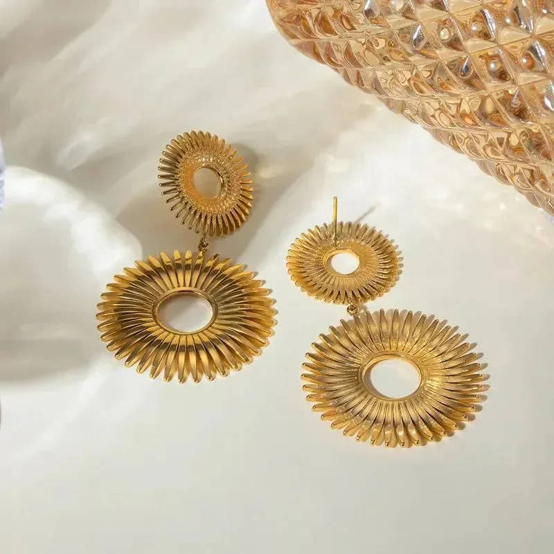 Nature Artistry Chunky Earrings - Diatoms