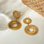 Nature Artistry Chunky Earrings - Diatoms