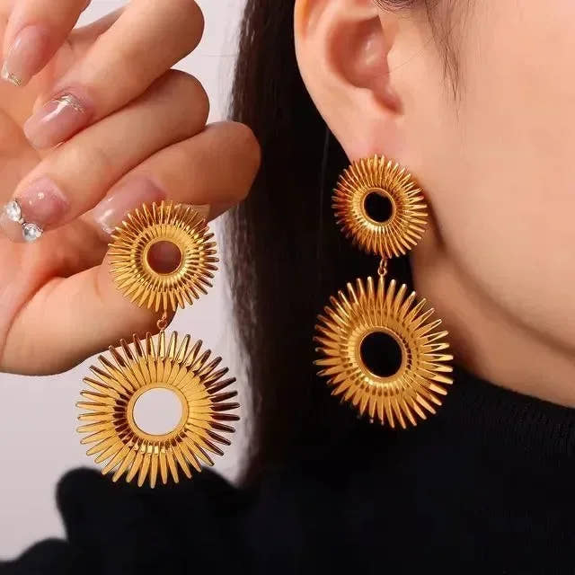 Nature Artistry Chunky Earrings - Diatoms