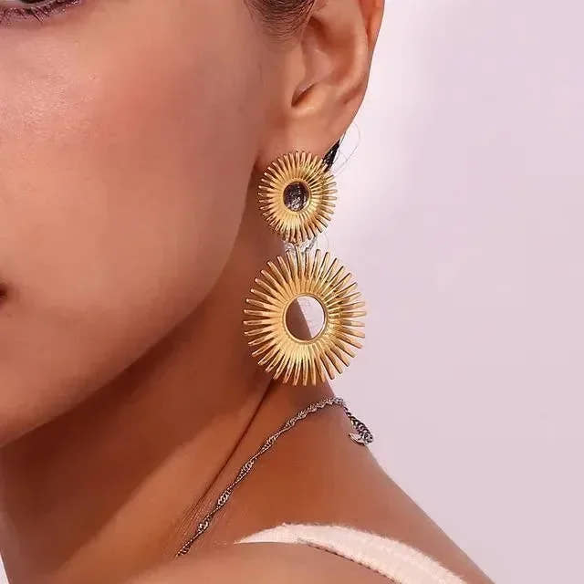 Nature Artistry Chunky Earrings - Diatoms