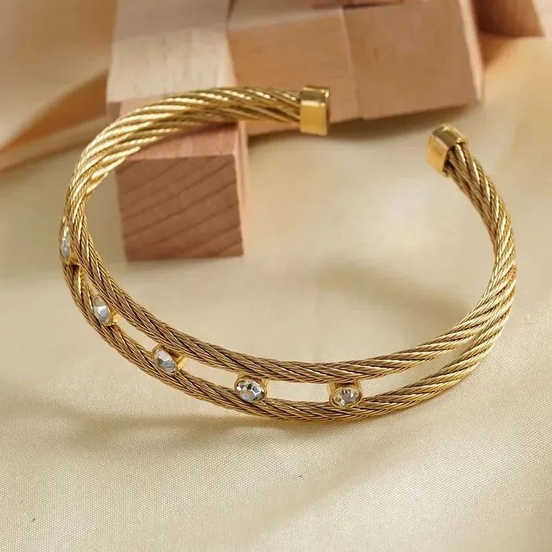 Luxe Diamond Link Bracelet - Diatoms