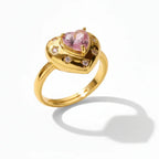 Juliet Pink Heart Ring