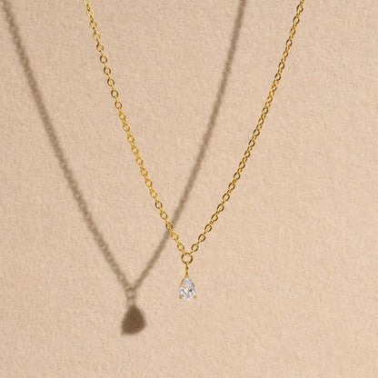 Luxe Elegant Diamond Necklace - Diatoms