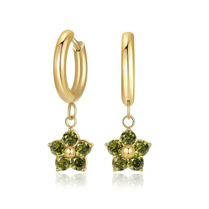 Classic Flower Drop Earrings