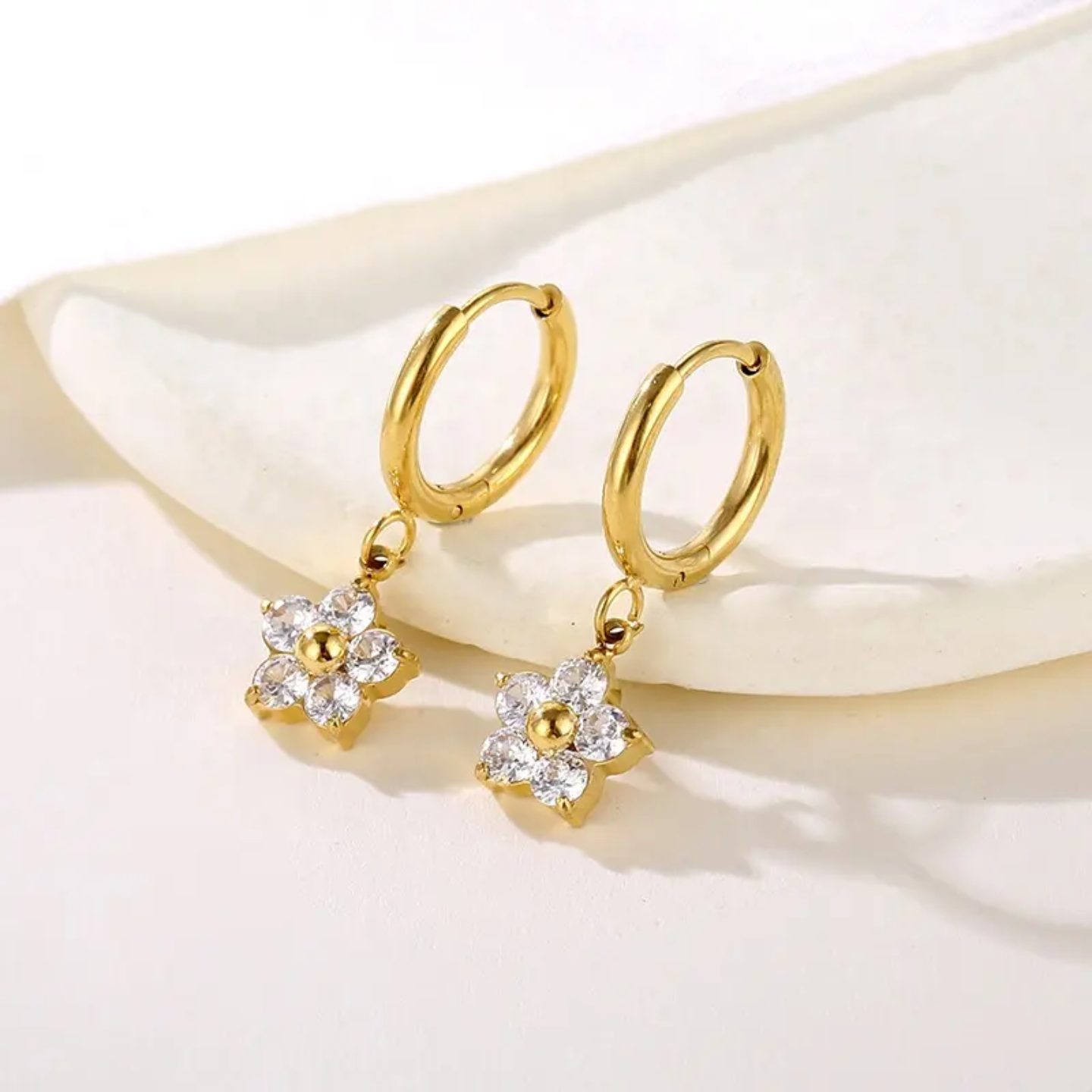 Classic Flower Drop Earrings