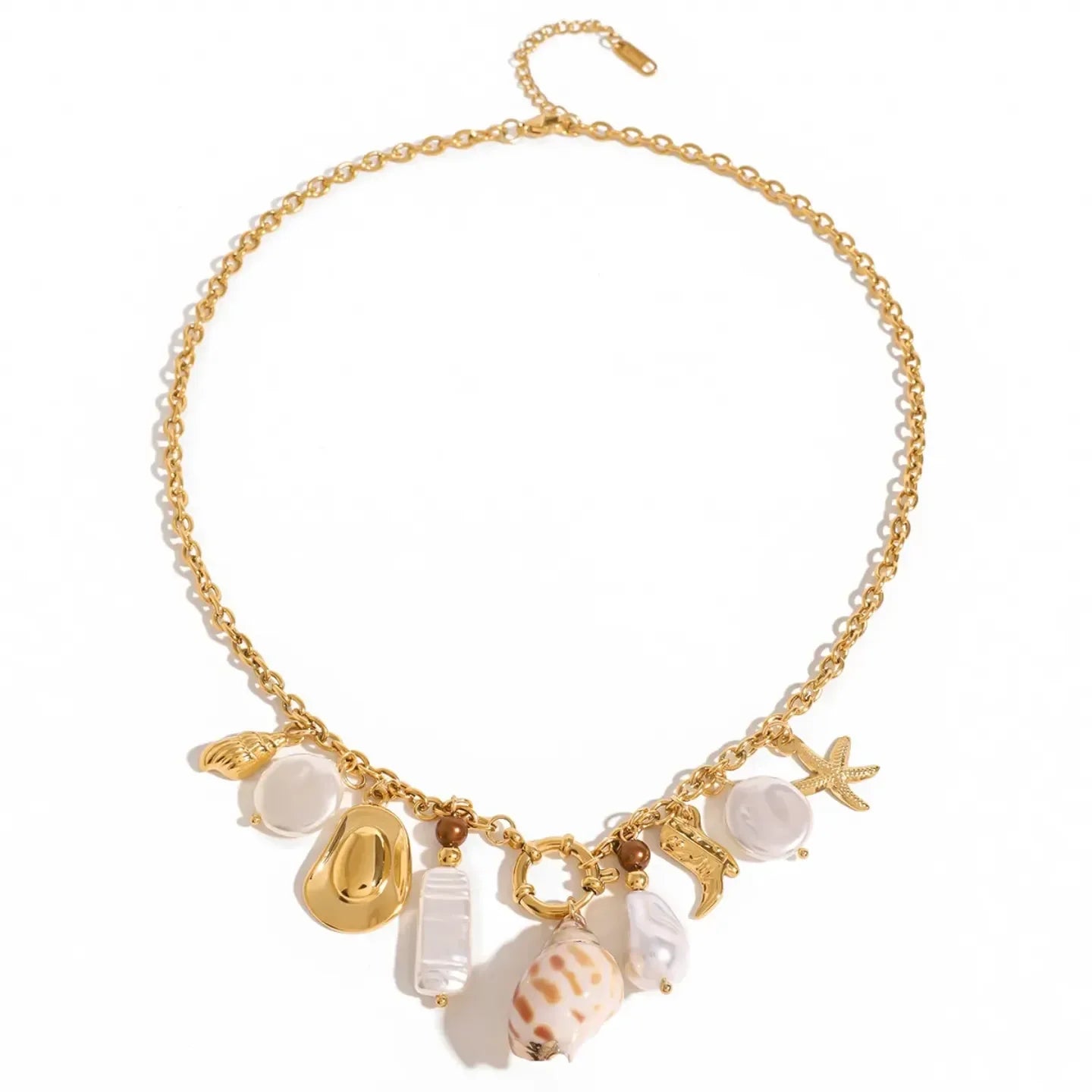 Classic Style Starfish Necklace - Diatoms