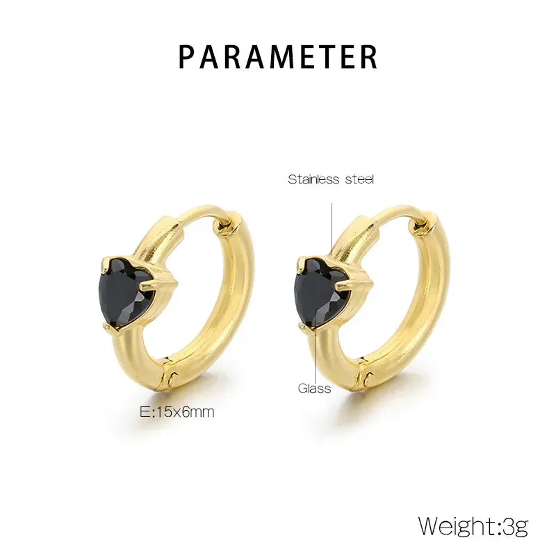 Heart Diamond Earrings - Diatoms