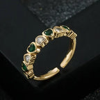 Victorian Elegance Open Ring - Diatoms