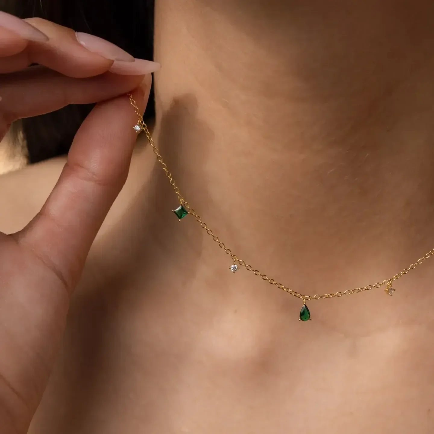Clavicle Chain Niche Necklace - Diatoms