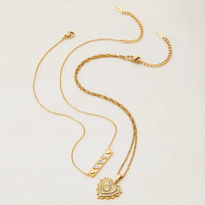 Lovelocked Thin Chain Pendant - Diatoms