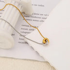 Luxy Interlocking Circle Necklace - Diatoms