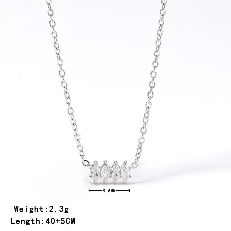 Diamond Studded Necklace - Diatoms