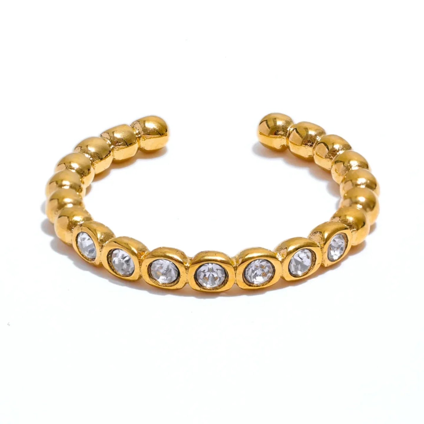 Tiny Twinkle Open Adjustable Ring