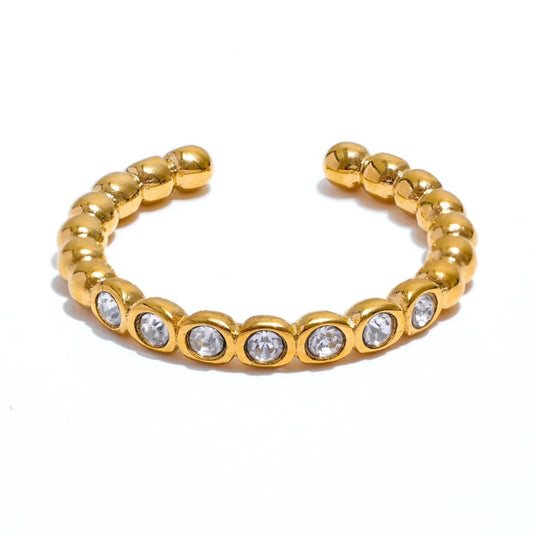 Tiny Twinkle Open Adjustable Ring