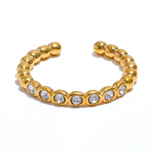 Tiny Twinkle Open Adjustable Ring