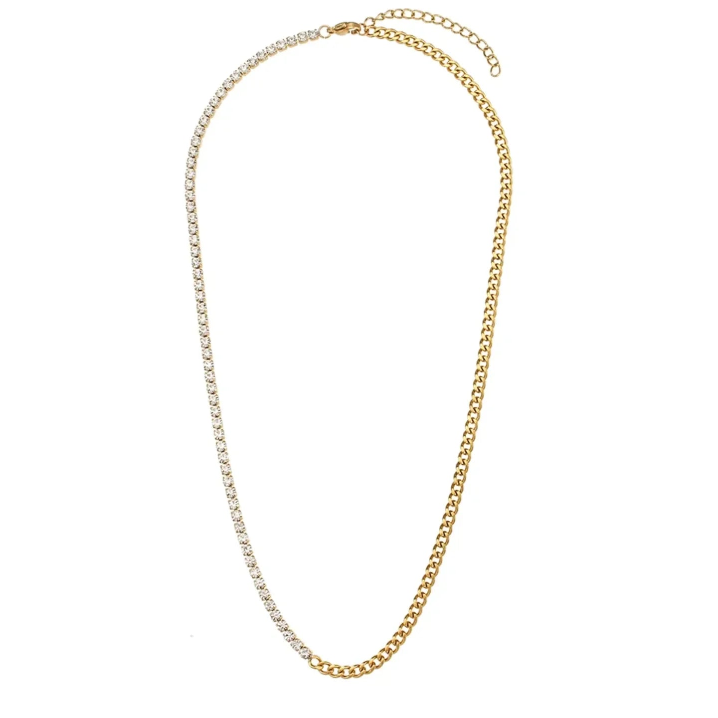 Luxe Gilded Diamond Necklace - Diatoms