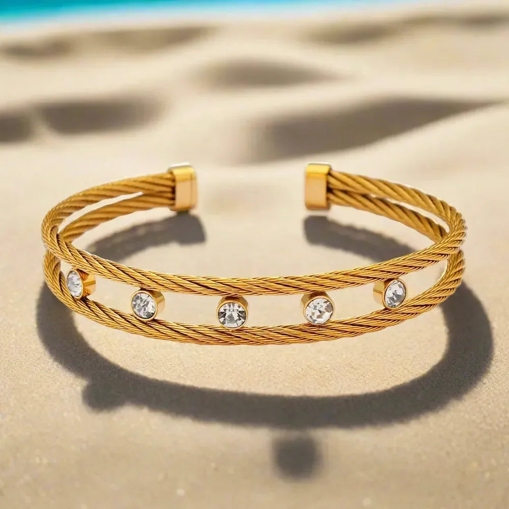 Luxe Diamond Link Bracelet - Diatoms
