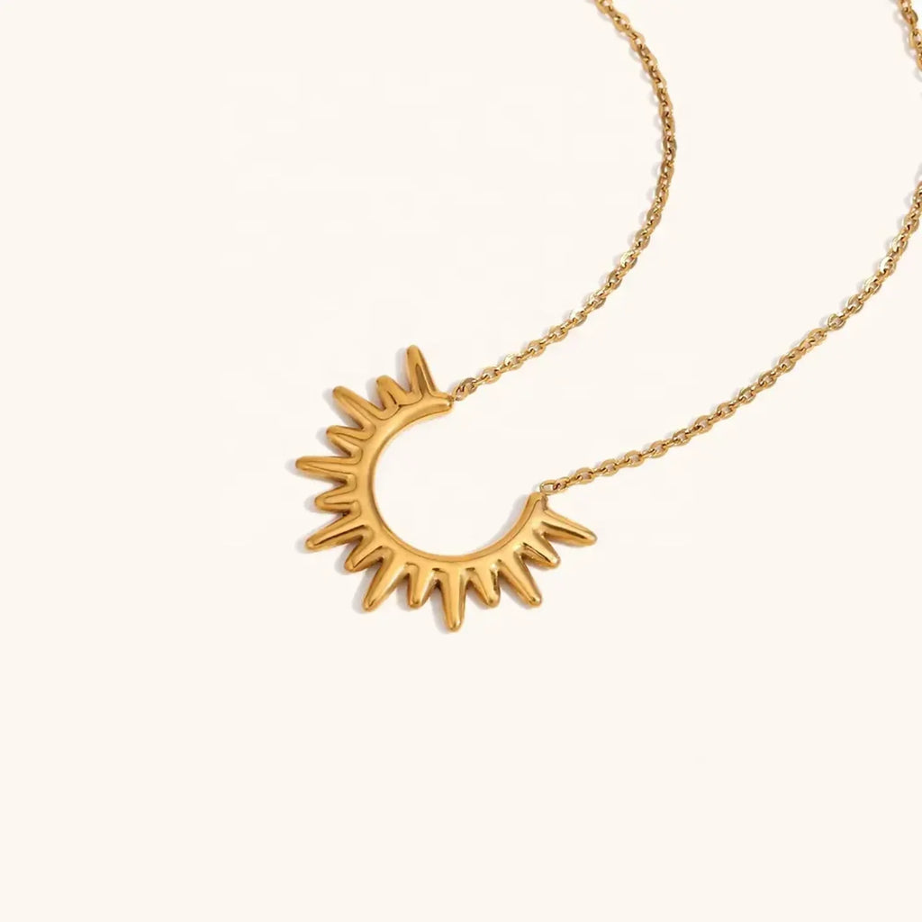 Luxy Sun Flower Rhinestone Necklace - Diatoms