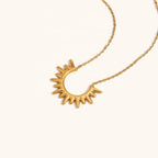 Luxy Sun Flower Rhinestone Necklace - Diatoms