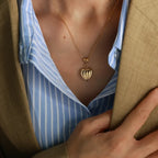 Luxe Heartfelt Gold Necklace - Diatoms