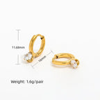 Cute French Earrings - Diatoms