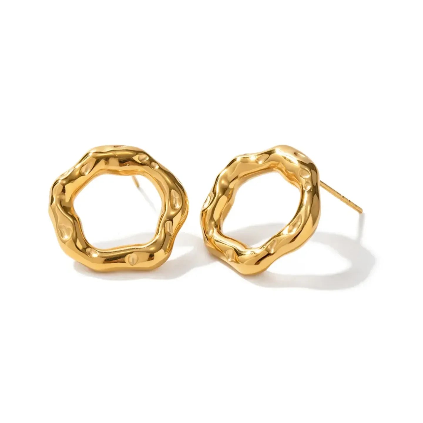 Luxe Graceful Gold Earrings - Diatoms